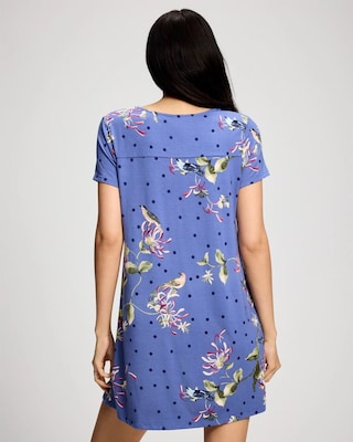 Short Sleeve Scoop Neck Sleepshirt click to view larger image.