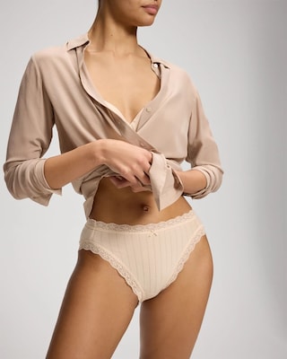 Cotton Rib High-Leg Panty