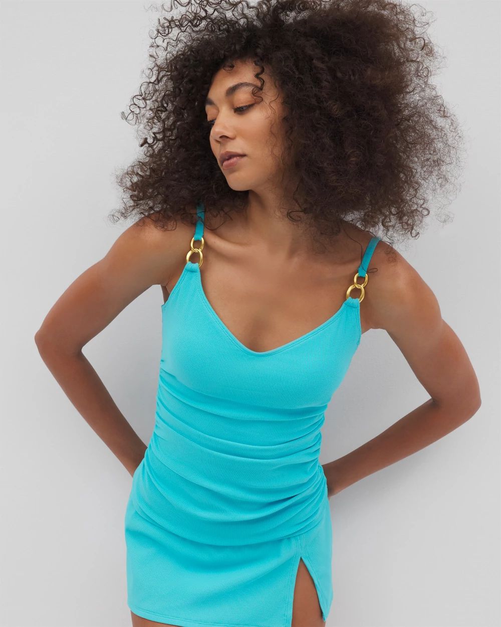 Pique Ole V-Neck Tankini