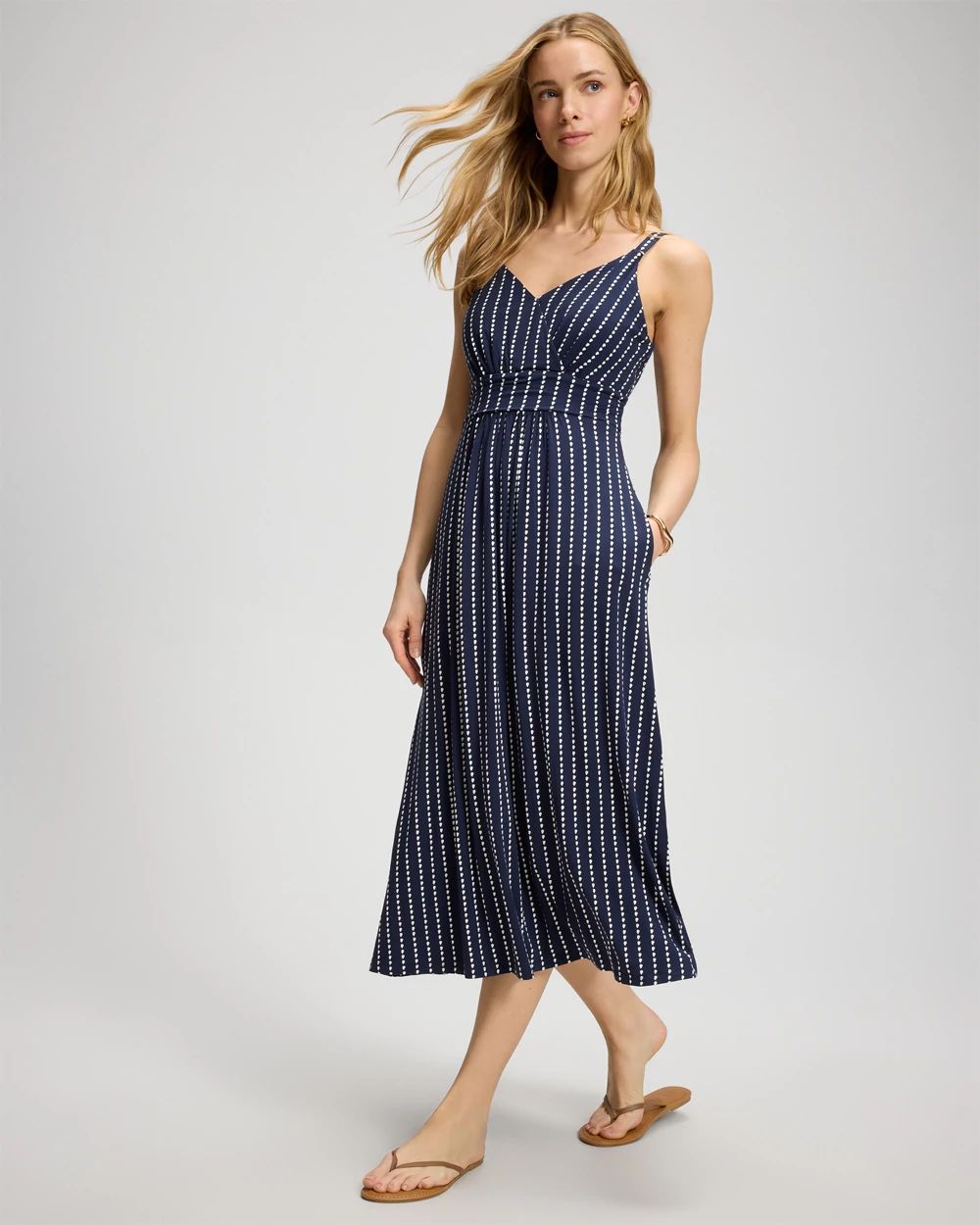 Soft Jersey Surplice Midi Bra Dress