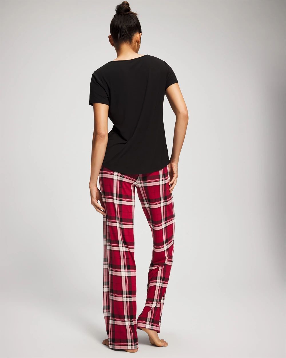 Cool Nights Packaged Short-Sleeve Pant Pajama Set