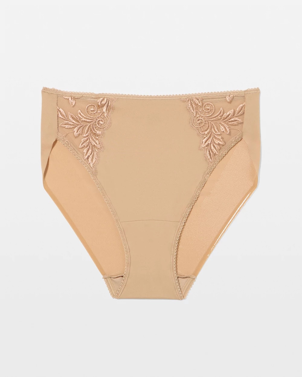 High-Leg Brief Panty with Sensuous Lace
