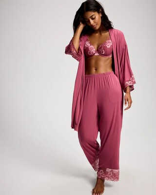 Romantic Lace Ankle Pajama Pants click to view larger image.
