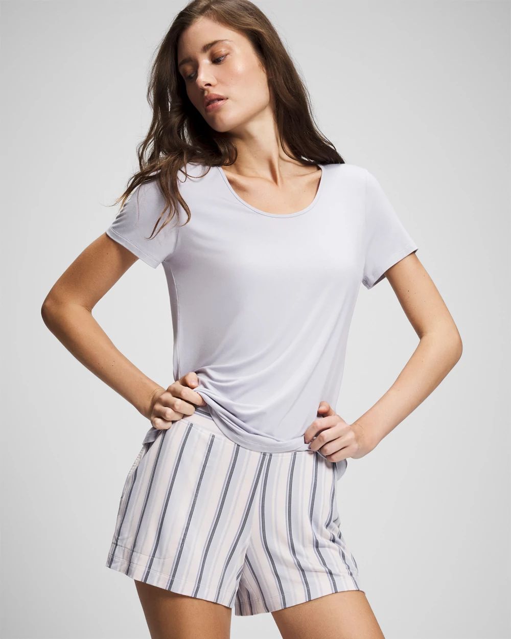 Cool Nights Short Sleeve and Short Pajama Set