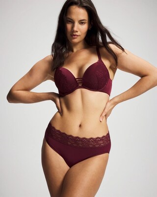 Push-up Plunge Bra with Lace click to view larger image.