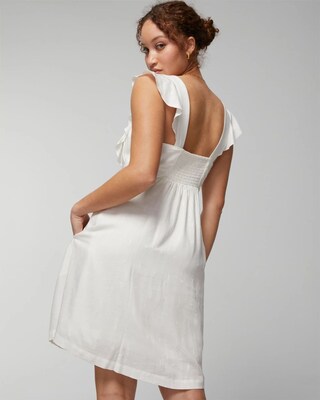 Jacquard Flutter Sleeve Mini Bra Dress click to view larger image.
