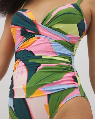 Soma Swim Twist-Front One-Piece click to view larger image.
