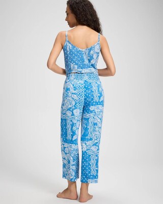 Cropped Pajama Pants click to view larger image.