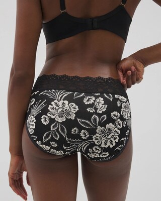High-Leg Panty with Enchanting Lace click to view larger image.