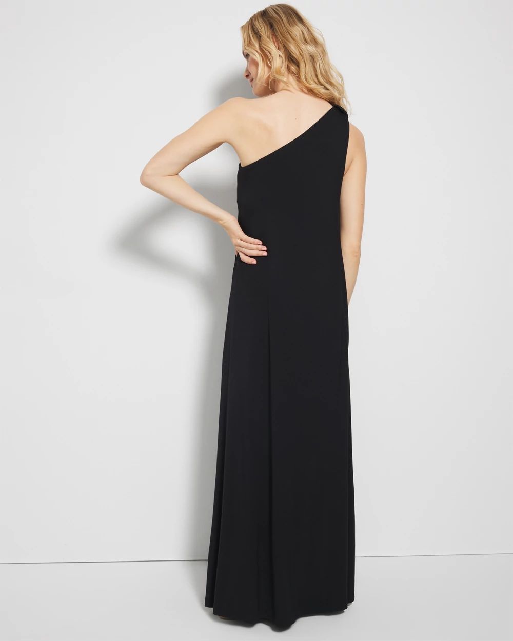 Soft Jersey One-Shoulder Maxi Bra Dress