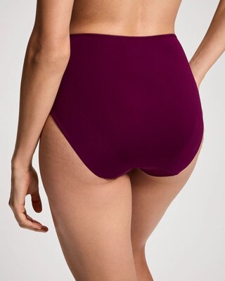 High-Leg Brief Panty with Lace click to view larger image.