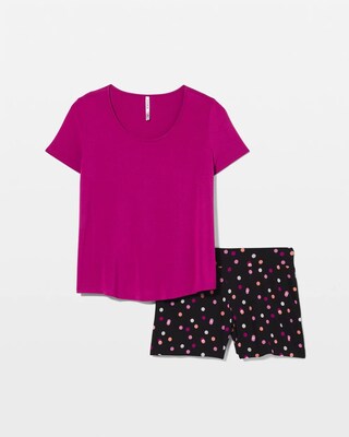Packaged Short-Sleeve Short Pajama Set click to view larger image.