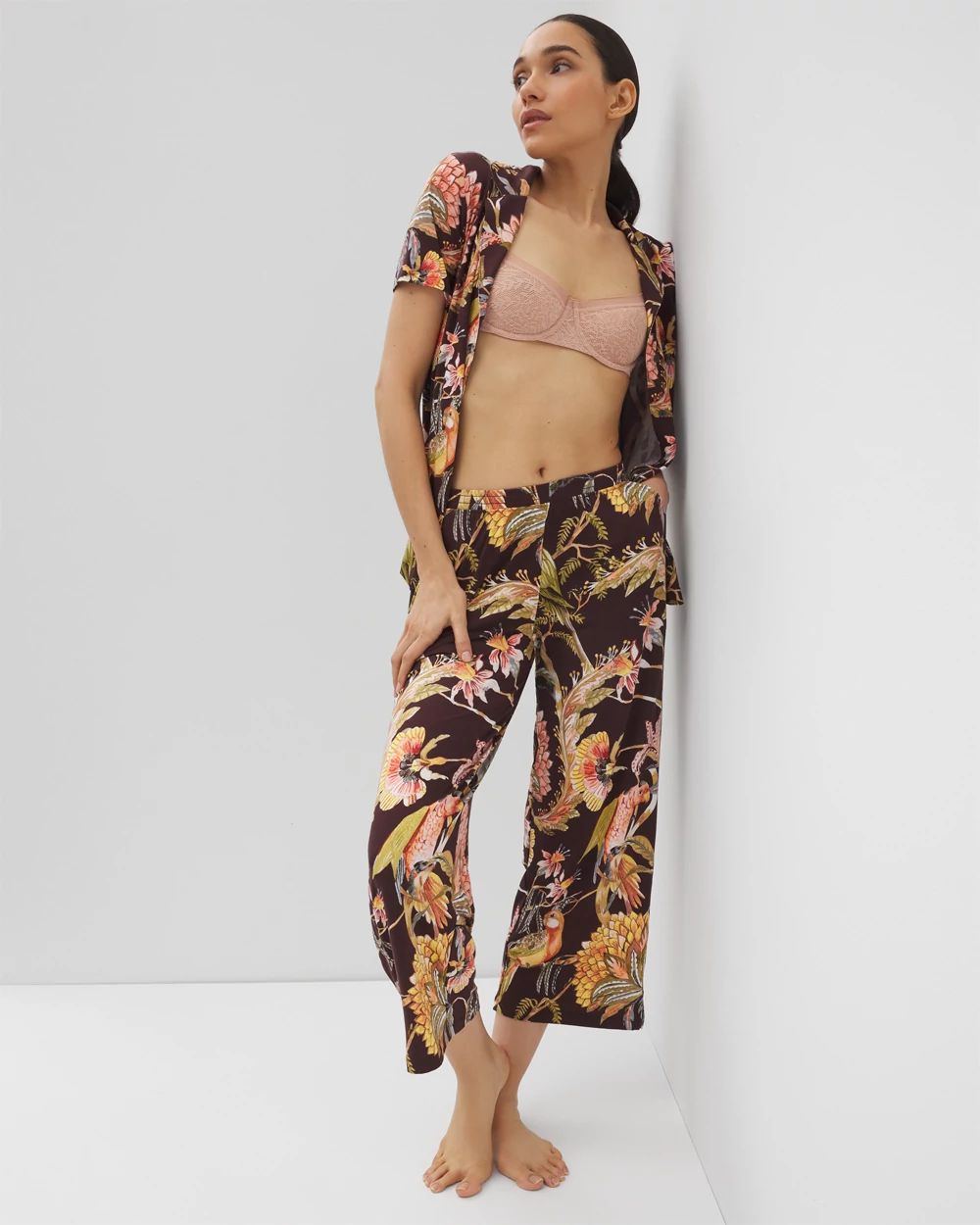Cool Nights Cropped Pajama Pants