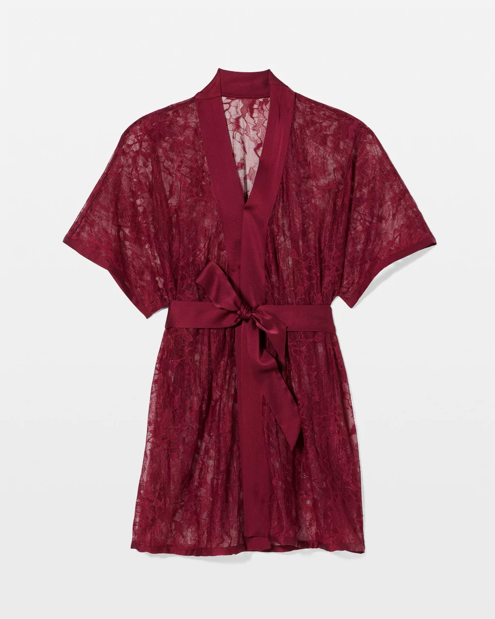 Lace And Silk Robe
