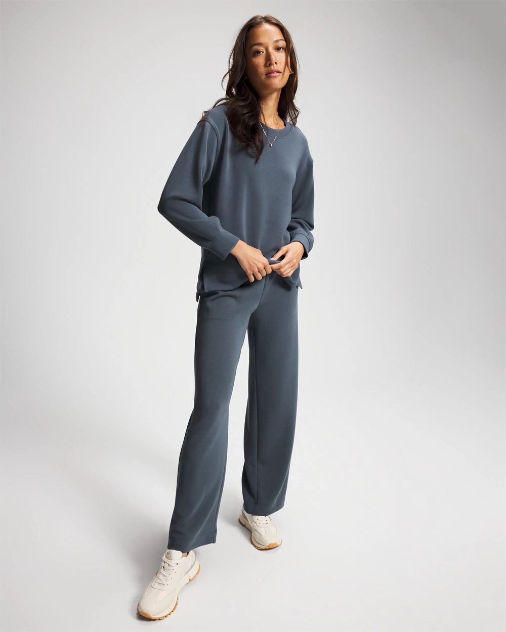 Modern Modal Crewneck Sweatshirt click to view larger image.