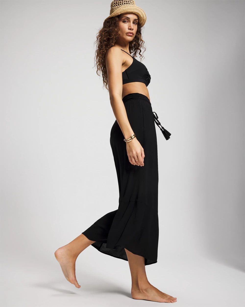 Soma Swim Rayon Crepe Cover Up Skirt