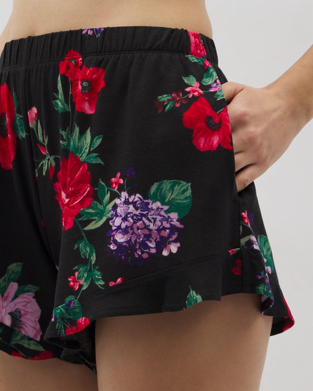Cool Nights Ruffle Pajama Shorts