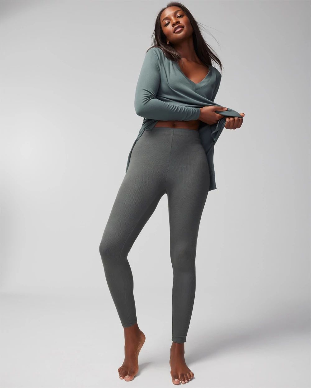 Ribbed Pajama Leggings