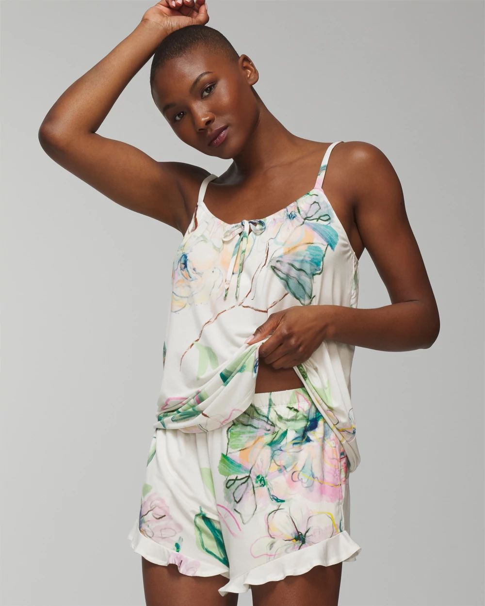 Ruffle Pajama Shorts