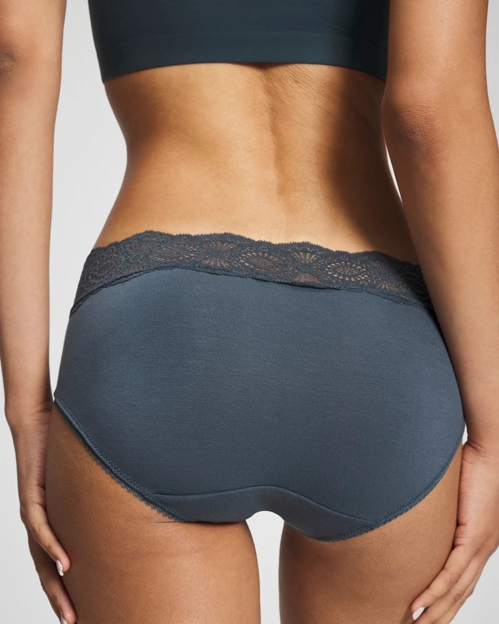 Embraceable Hipster Panty with Crochet Lace Waist click to view larger image.