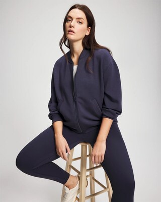 Modern Modal Bomber Jacket click to view larger image.