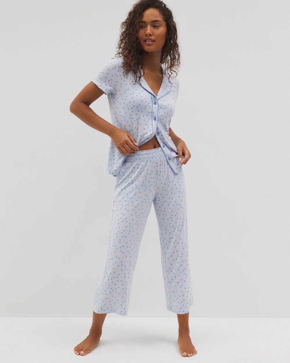 Cool Nights Cropped Pajama Pants