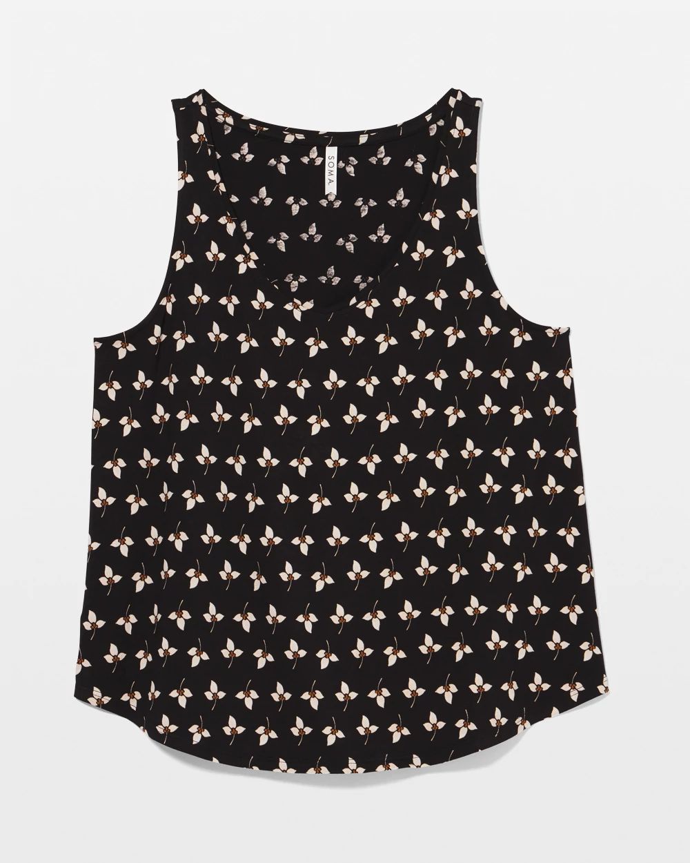 Cool Nights Printed V-Neck Pajama Tank