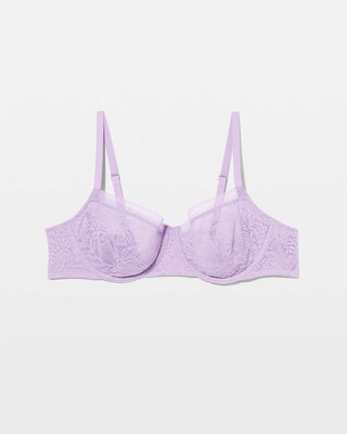 Soma Unlined Balconette Bra with Stretch Lace click to view larger image.