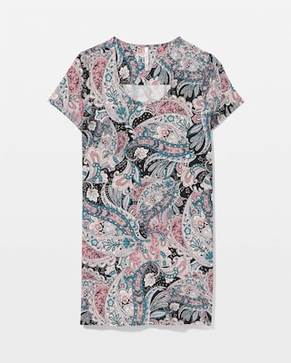 Short Sleeve Scoop Neck Sleepshirt click to view larger image.