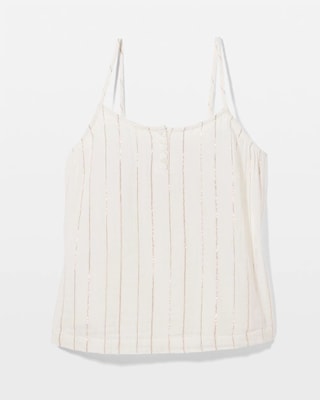 Cotton Gauze Pajama Cami click to view larger image.