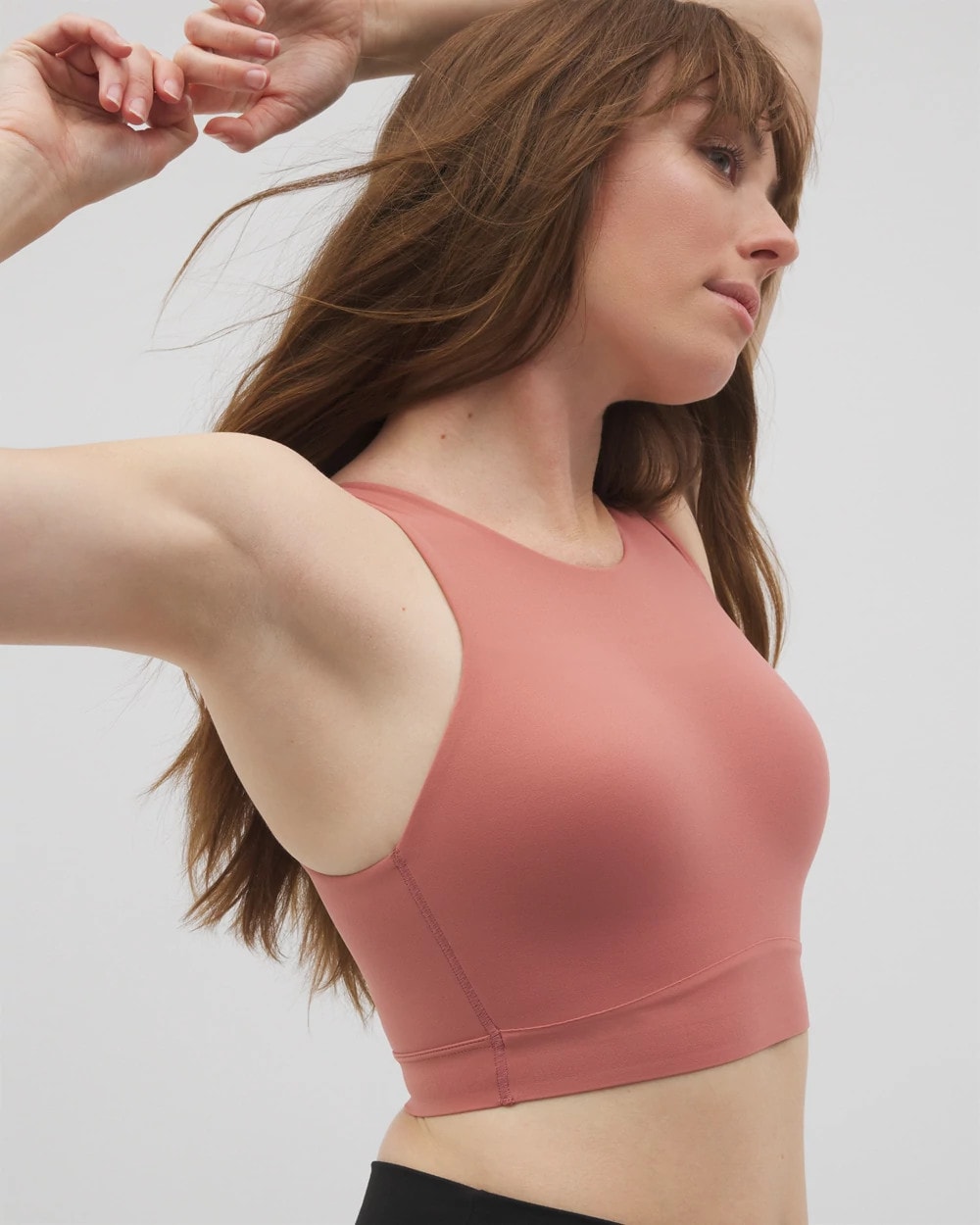 High-Neck Yoga Bra