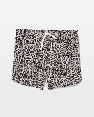 Curved Hem Pajama Shorts click to view larger image.