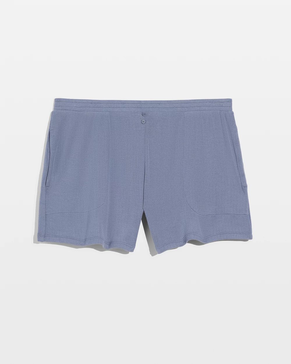 Lightweight Rib Knit Pajama Shorts