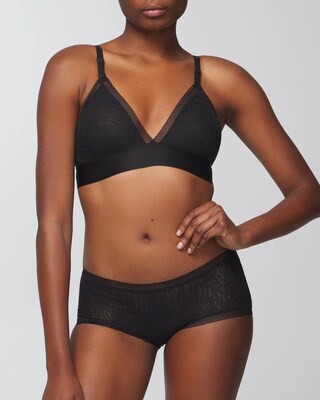 Soma Boyshort Panty with Stretch Lace click to view larger image.