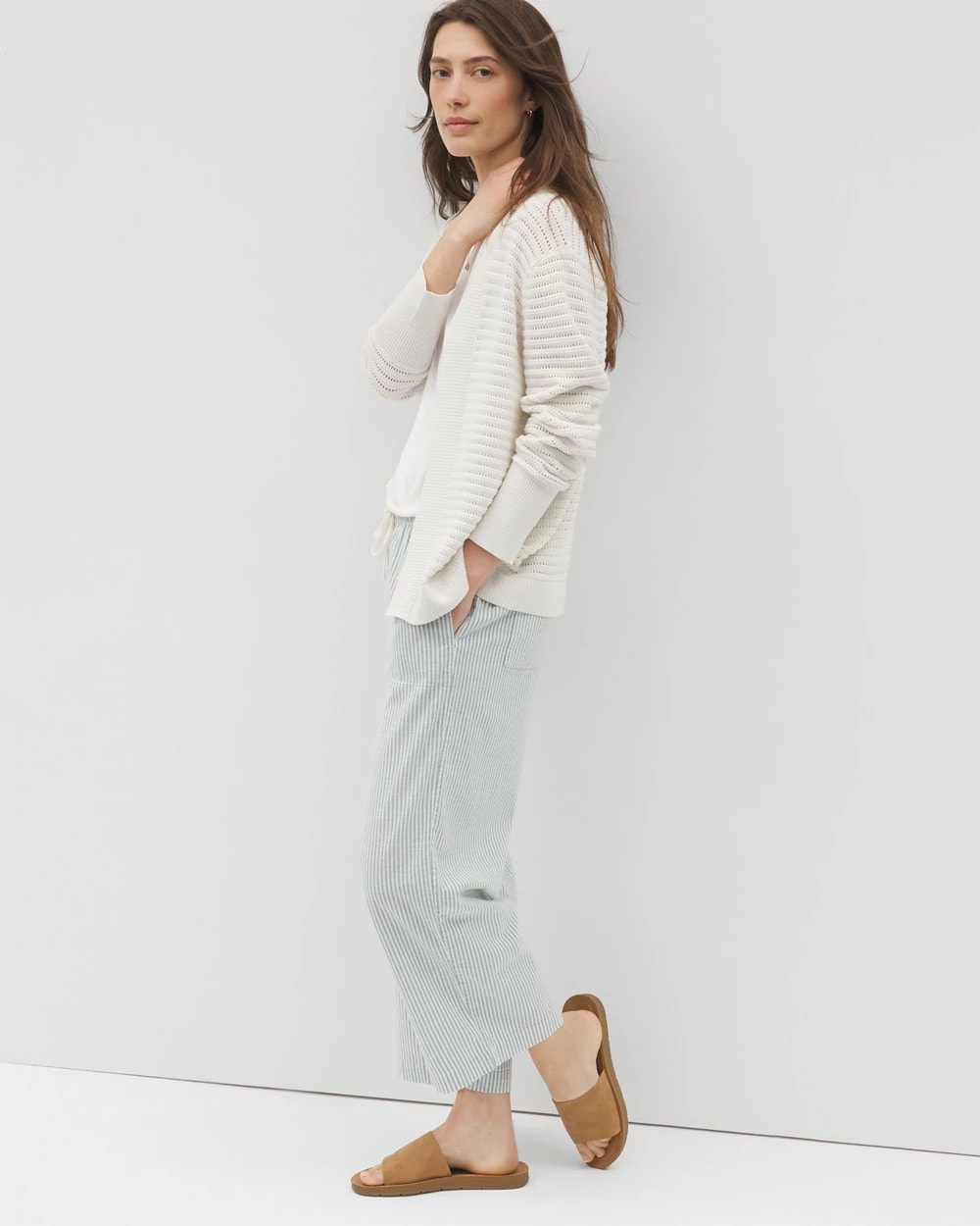 Cotton Open Stitch Cardigan