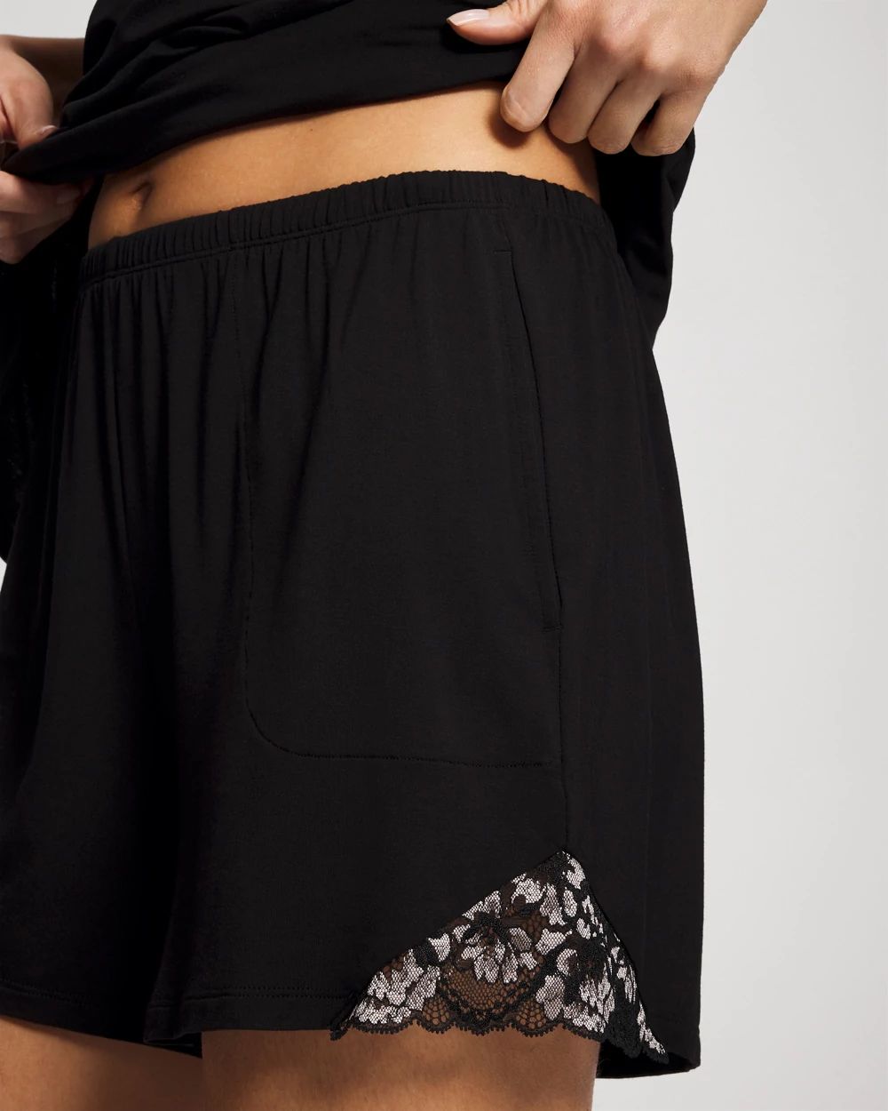 Lace Trim Shorts click to view larger image.