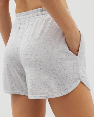 Slub Curved Hem Pajama Short click to view larger image.