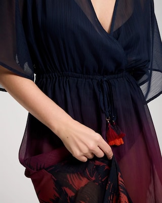 Bleu Rod Beattie La Caleta Sunset Chiffon Cover-Up Dress click to view larger image.