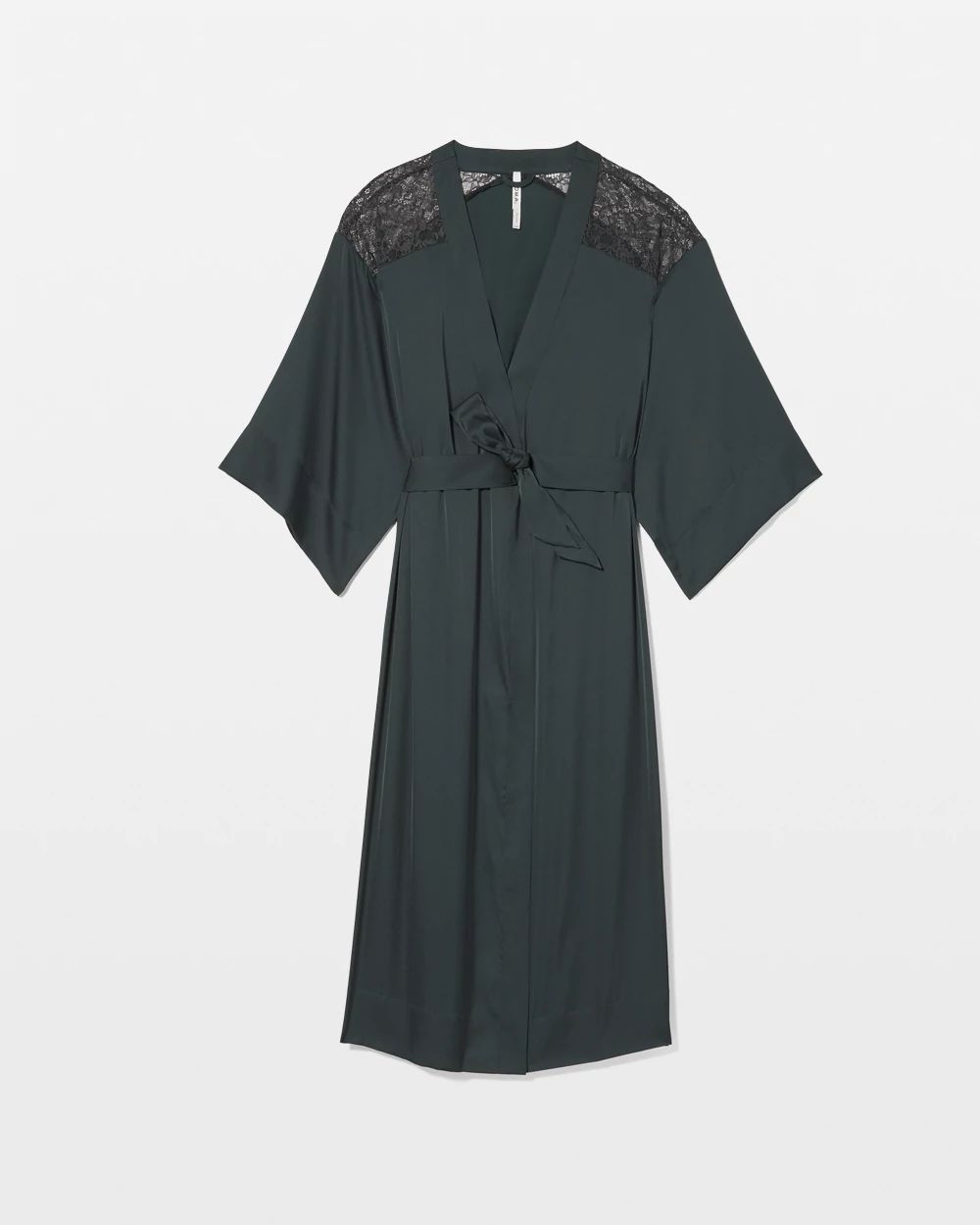 Satin Lace Long Robe