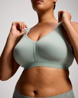 Wireless Unlined Full Coverage Bra click to view larger image.