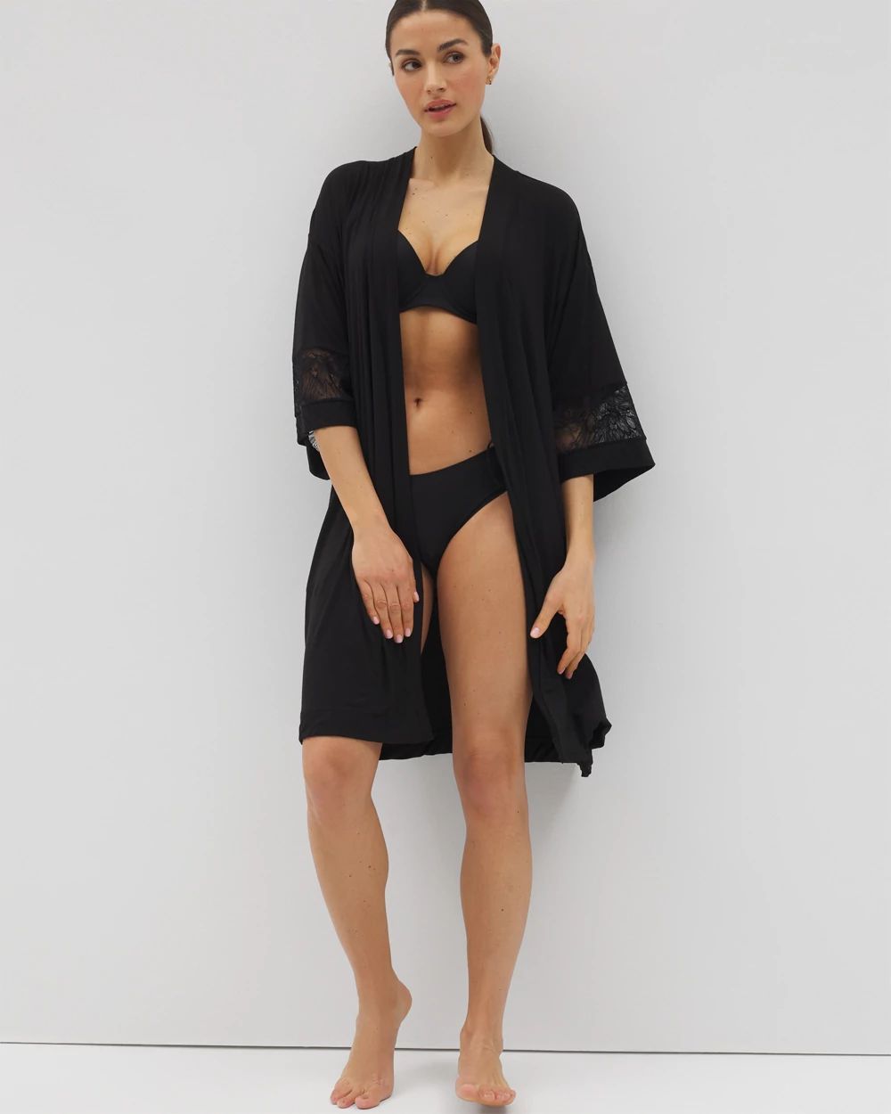Cool Nights Robe With Lace