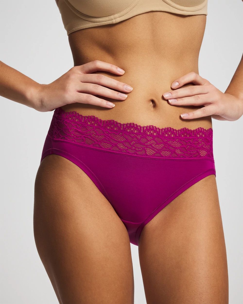 High-Leg Panty with Enchanting Lace
