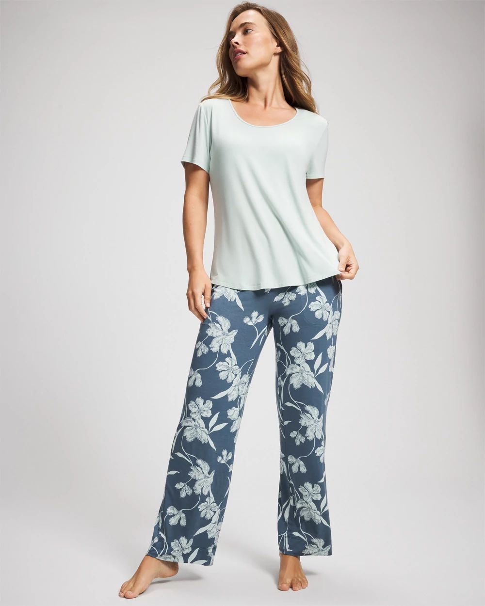 Cool Nights Short Sleeve + Pant Pajama Set