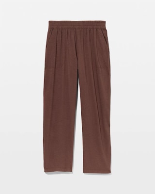 Textured Stripe Relaxed Barrel Pants click to view larger image.
