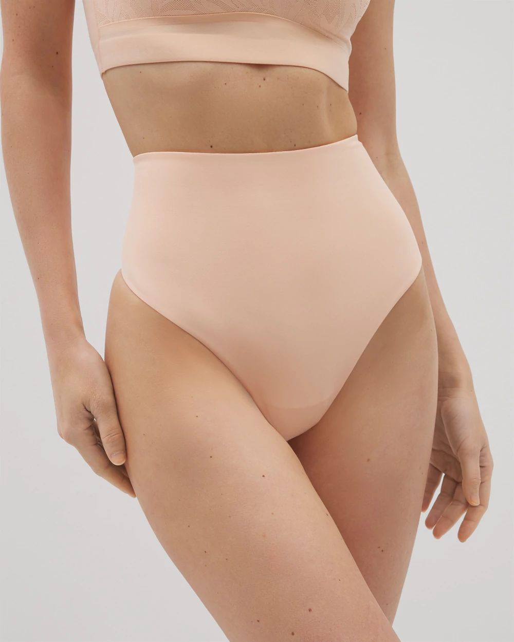 Vanishing Tummy High-Waist Thong Panty