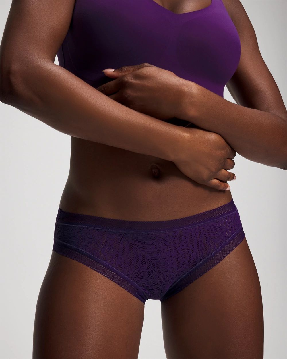 Soma Hipster Panty with Stretch Lace