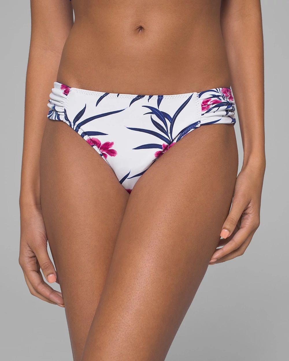 Oasis Blossoms Reversible Hipster Bikini Swim Bottom