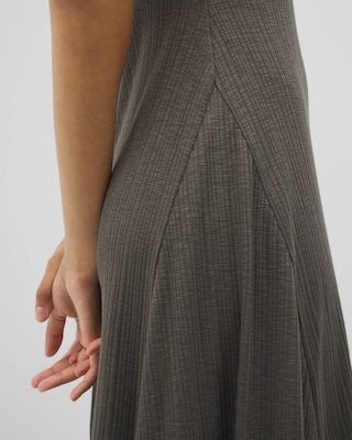 Rib Square Neck Lounge Dress click to view larger image.
