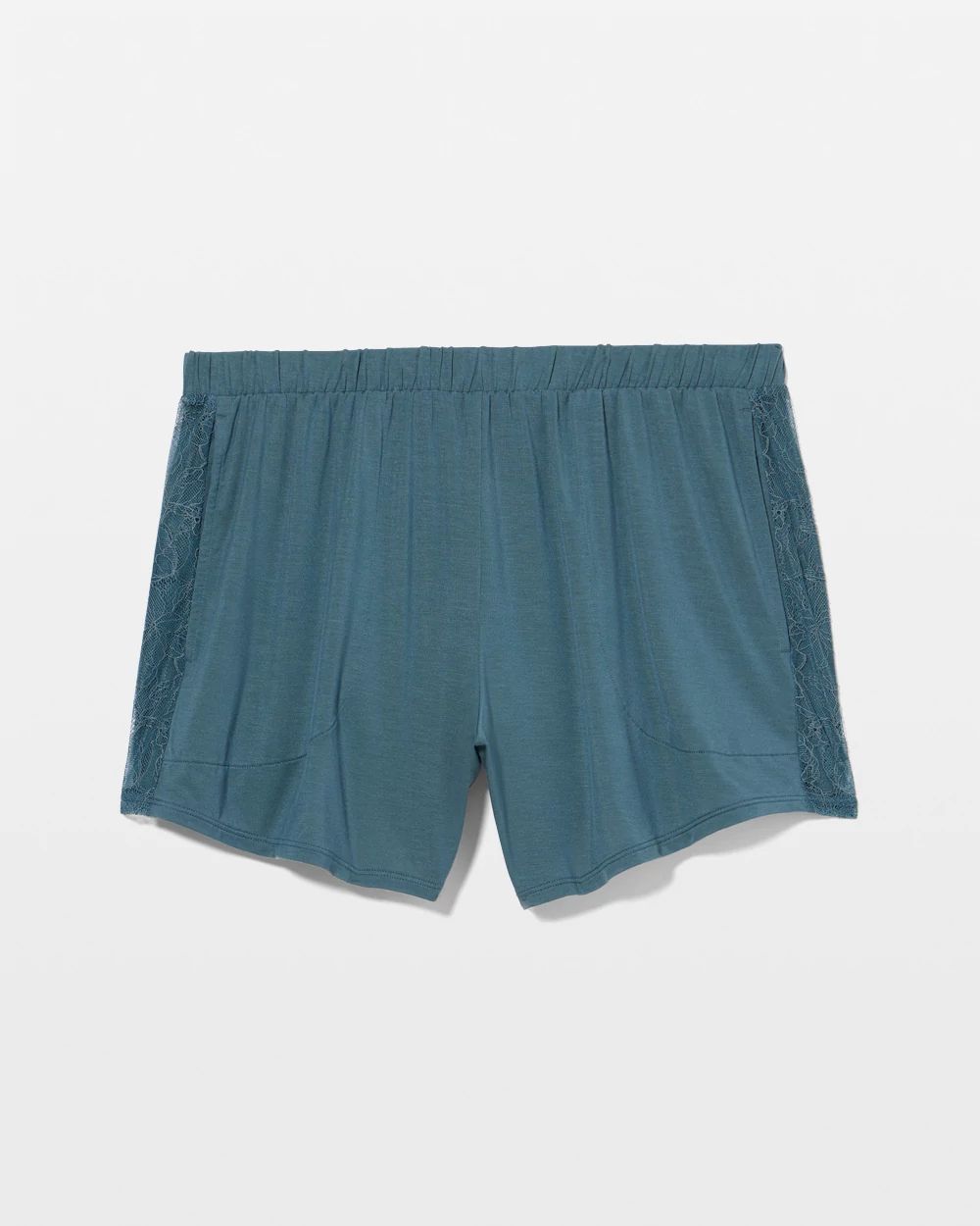Cool Nights Fine Line Lace Pajama Shorts