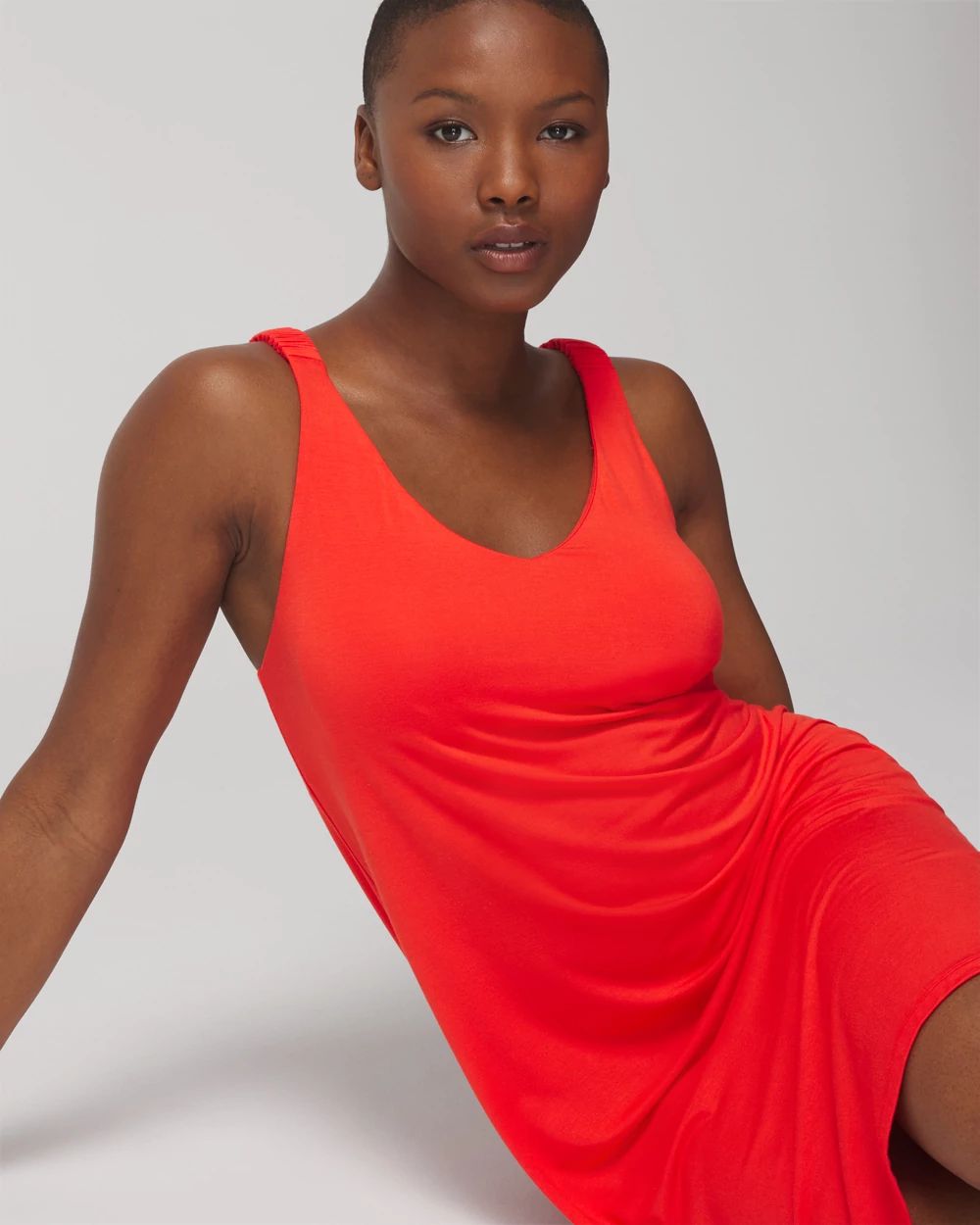 Cool Nights Shirred Strap Chemise